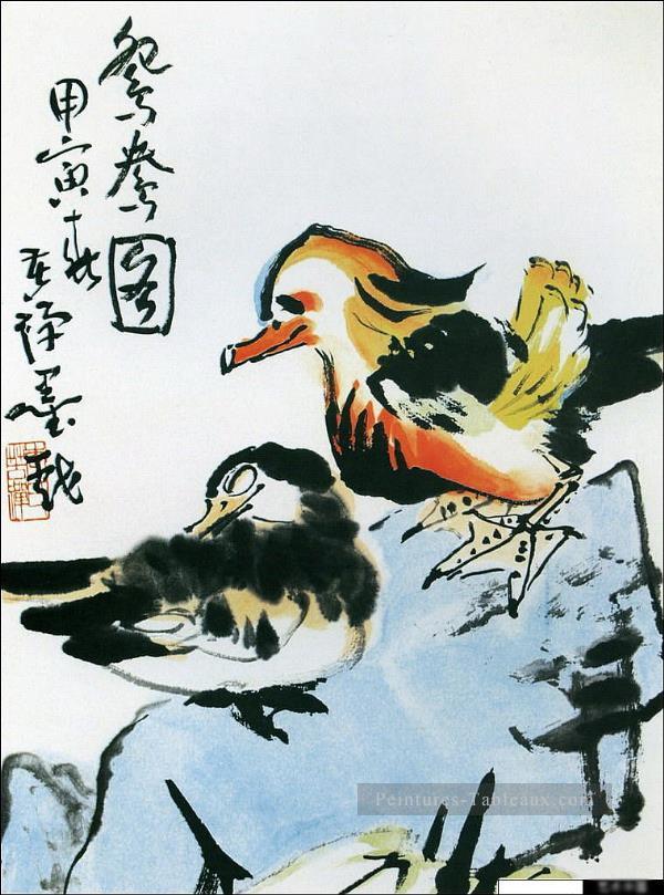 Li kuchan maindarin ducks tradition chinoise Peintures à l'huile
